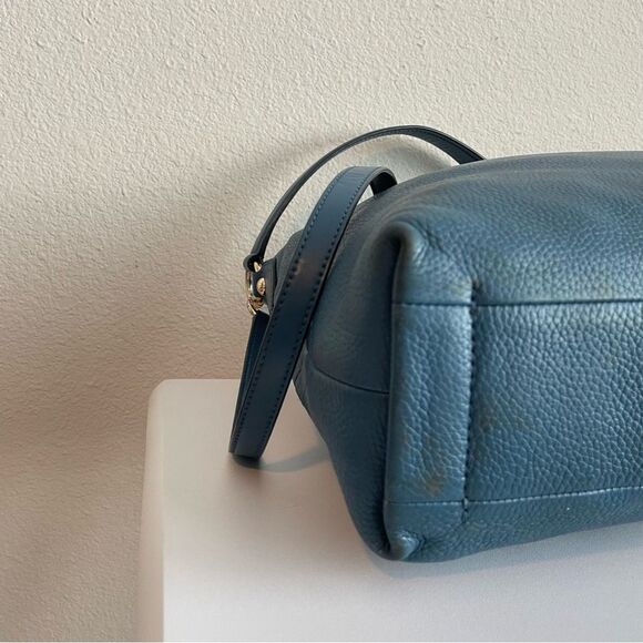 MICHAEL KORS Blue Hobo Nolita Aria Shoulder Bag Fulton Bedford Crossbody - Picture 6 of 11